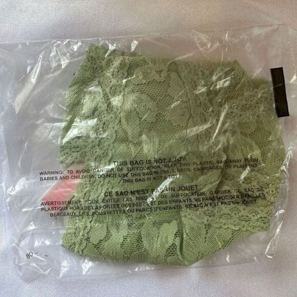 Victoria’s Secret Green Lace Thong panties underwear NEW Size XL - Picture 4 of 7